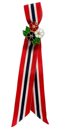 17. mai-sløyfe til barn 12 cm.