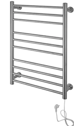 ADORA® elektrisk håndkletørker 77,5 x 50 cm børstet stål