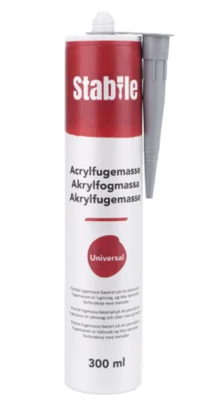 Akrylfugemasse hvit 300 ml - Stabile