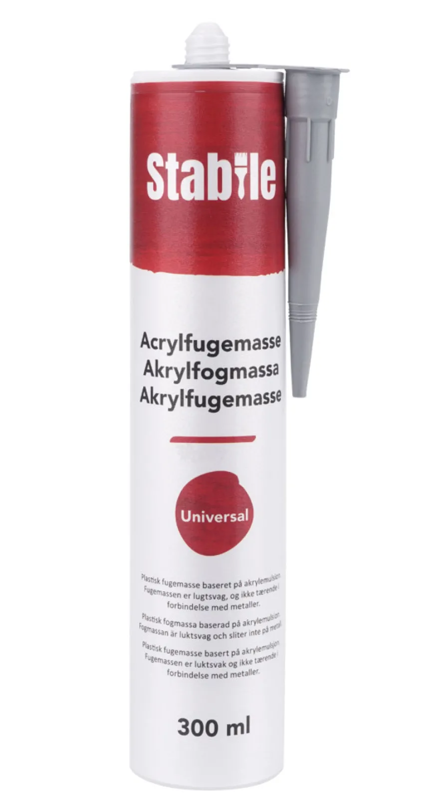 Akrylfugemasse hvit 300 ml - Stabile