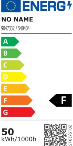 Arbeidslampe inkl. 50 W LED-pære svart