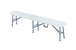 Benk sammenleggbar 184 cm hvit - Sunlife®