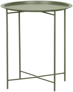 Brettbord Michigan stål olivengrønn Ø46,8 cm - Sunlife®