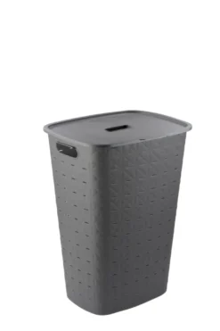 Curver skittentøyskurv med lokk 56 liter grå
