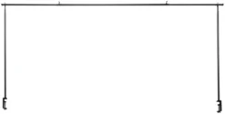Dekorasjonsstativ Utah 130–250 x 110 cm svart – Sunlife®