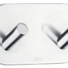 Dobbel krok selvklebende 96 mm - krom