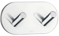 Dobbel krok selvklebende 96 mm - krom