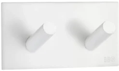 Dobbel krok selvklebende 90 mm - hvit