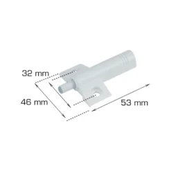 Dørdemper 53 x 46 mm - 2 stk.