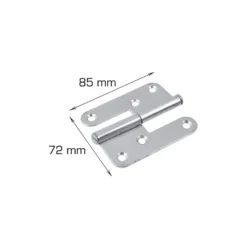 Dørhengsel venstre 72 x 85 mm - 2 stk.