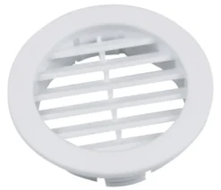 Dørrist Ø50 mm hvit – 2 stk.