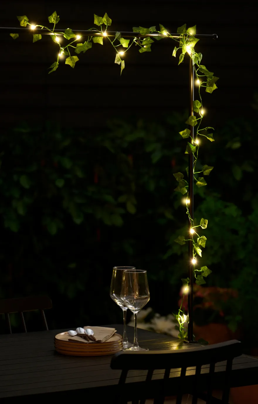 Eføygirlander med 20 LED-pærer – Garden®