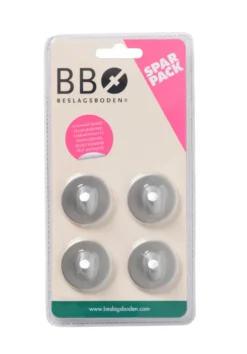 Enkel krok Ø30 mm 4 pk. - børstet stål