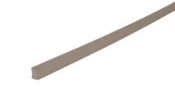 Feielist plast koksgrå - 10 x 16 x 3000 mm