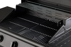 Gassgrill 3 brennere og sidebrenner svart - Grillexpert