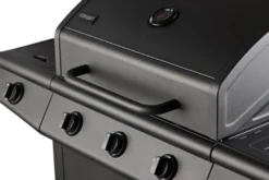 Gassgrill 3 brennere og sidebrenner svart - Grillexpert