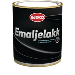 Gjøco Emaljelakk svart 0,75 liter