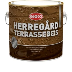 Gjøco terrassebeis oljebasert fjellgrå 2,7 liter