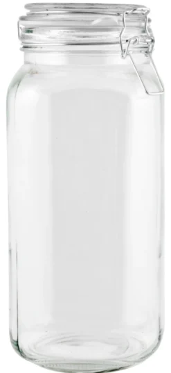 Glasskrukke med patentlokk 2 liter