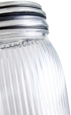 Glasskrukke riflet 0,9 liter - DAY