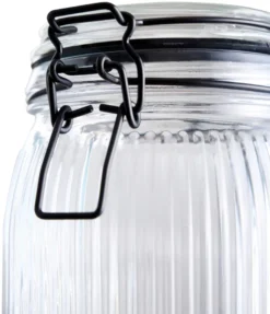 Glasskrukke riflet 0,9 liter - DAY