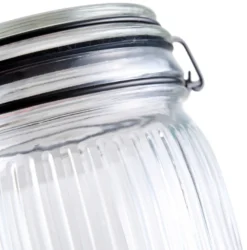 Glasskrukke riflet 0,5 liter - DAY