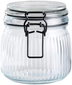 Glasskrukke riflet 0,5 liter - DAY