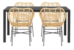 Hagebord Havanna 150 x 90 cm i alu/nonwood - Sunlife®