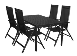Hagebord Havanna 150 x 90 cm i alu/nonwood - Sunlife®