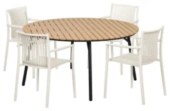 Hagebord Nebraska stål/nonwood Ø150 cm - Sunlife®