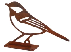 Hagefigur kjøttmeis rust H10 cm
