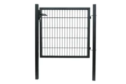 Hageport metall svart 100 x 100 cm