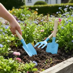 Hageredskaper til barn 3-pk. blå – Garden®