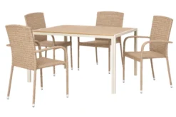 Hagestol Lissabon rotting/metall natur - Sunlife®
