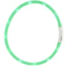 Halsbånd med LED grønn 20-60 cm