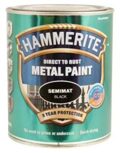 Hammerite metallmaling sateng svart 750 ml