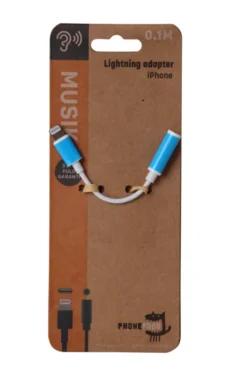 HeadsetLightning til mini jack adapterkabel