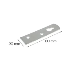 Hektebeslag 80 x 20 mm - 4 stk.