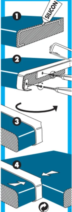 Hjørnesamlelist i aluminium