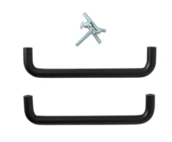 Håndtak U-form 96 mm svart 2 stk.