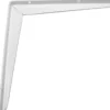 Hyllebrakett T-profil 300 x 300 mm hvit