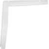Hyllebrakett T-profil 250 x 300 mm hvit