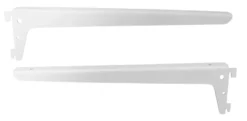Hylleknekt hvit 370 mm - 2 stk.