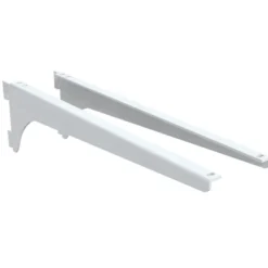 Hylleknektsett 280 mm H+V hvit - Integri
