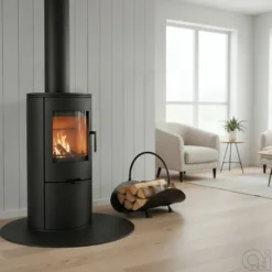 Ignite Nordic vedkurv svart stål