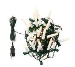 Juletrelys med 30 LED-lys med klips
