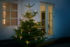 Juletrelys med 30 LED-lys med klips