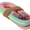 Kabel USB-C til Lightning regnbuefarget 1 meter