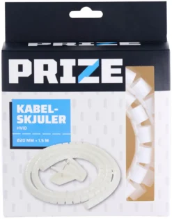 Kabelskjuler hvit Ø20 mm x 1,5 meter - PRIZE