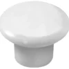 Knott porselen hvit 32 mm - 2 stk.